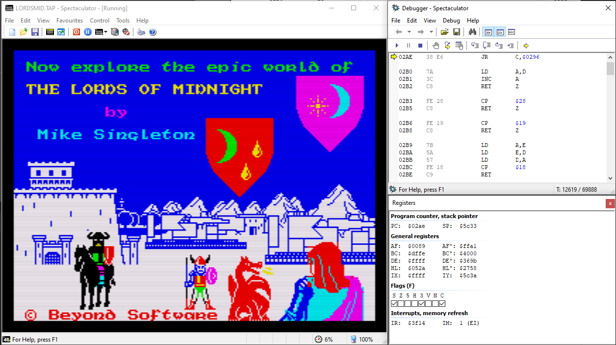 Breaking into The Lords Of Midnight.